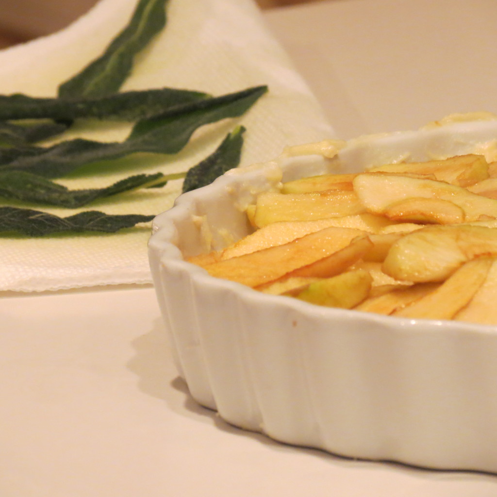 Apple tart and sage