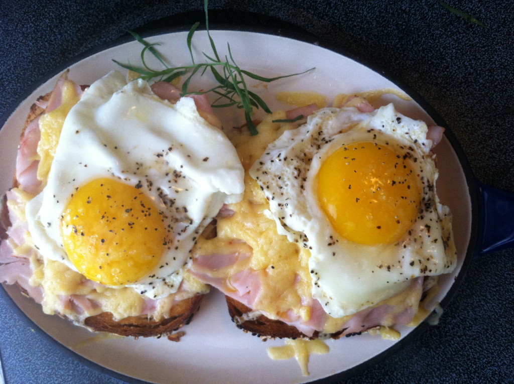 Eggs over Blackforest Ham and Grueyer Cheese 3