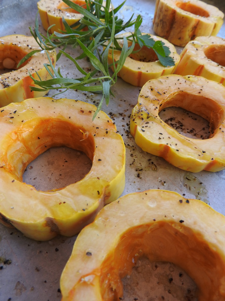 Roasted Delicata Squash Rings with Herbed Yogurt 14
