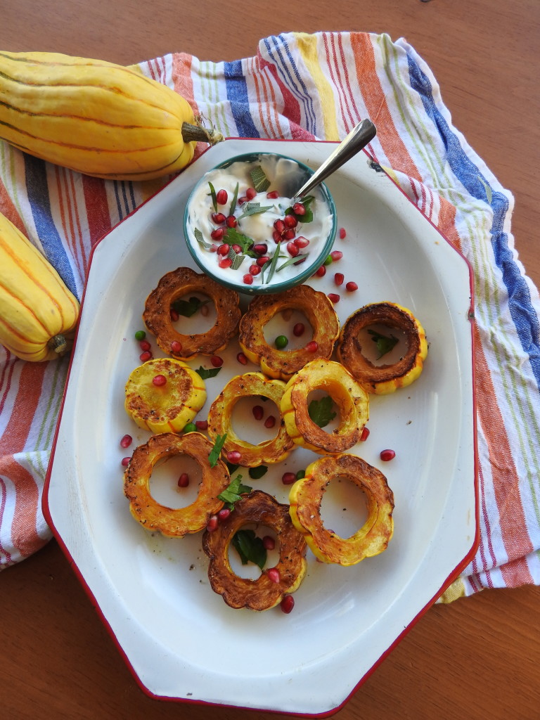 Roasted Delicata Squash Rings with Herbed Yogurt 19