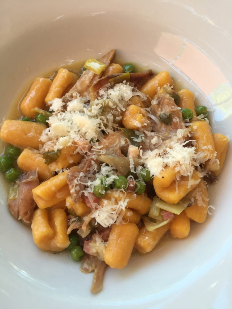 White Wine Demi-Glace Rabbit with Sweet Potato Cavatelli